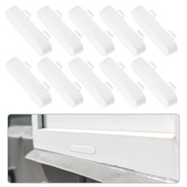 10 Pcs Weep Hole Covers Window Drainage Cover Caps Window Sill End Caps Replacement Drainage Caps Windows Sill Cover Hole Drainage Covers(White)
