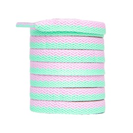 Glamlaces Flat laces for sports shoes and trainers, glitter flat laces, 120 cm long and 8 mm wide, extra tear-resistant, premium quality, designed in Germany, Green