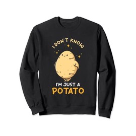 Kawaii Potato Design - I don´t know I´m just a potato Sweatshirt