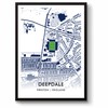 GroundDesigns PRESTON NORTH END Football Gift DEEPDALE Stadium Art Map