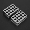 Vikye 2Pcs 23 Holes Clamping Block, 25x50x75mm Blocks Milling Parallel