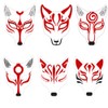 COHEALI Blank Mask - White Paper Blank Hand Painted Face