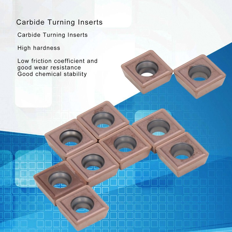 10Pcs Carbide Turning Inserts Cutters DIY CNC Lathe Wood Cutting