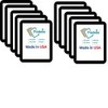 Fodeez Transparent Sticky Notes Black 10-Pack - 2x3 To Do
