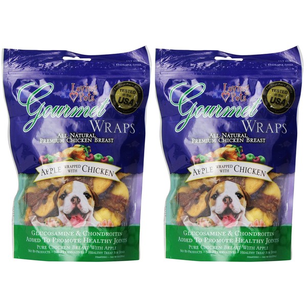 Loving Pets All Natural Premium Apple and Chicken Wraps with