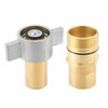 MEASUREMAN 1” NPT Wet-Line Wing Nut Hydraulic Quick Disconnect Coupler/Coupling
