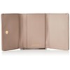 Samantha Vega Billfold Wallet with Belt Hardware, beige, (greige)