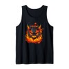 Burning Hellcat with Flames for Fire Sport training Tank Top