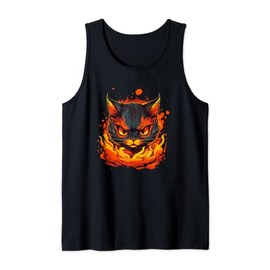 Burning Hellcat with Flames for Fire Sport training Tank Top