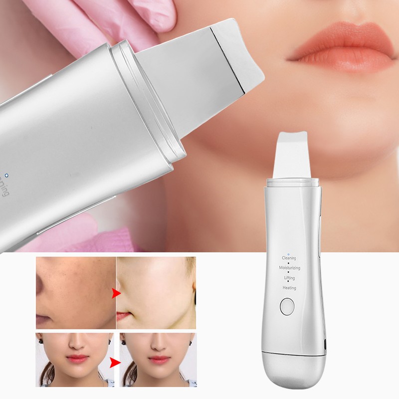 Ultrasonic Skin Scrubber Blackhead Removal Exfoliating Face Massage Pore Cleaner
