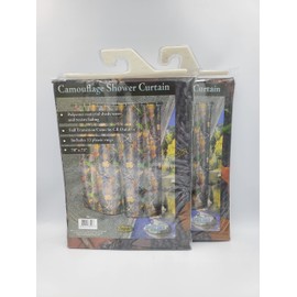2 Pack of Premium Quality Camouflage Shower Curtains