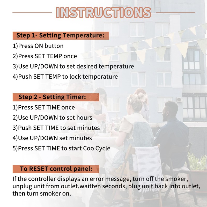 Digital Control Panel, Masterbuilt Replacement Parts, Compatible with Masterbuilt MB20071317/