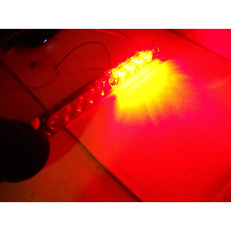 15" Slimline Red Clear Hi Mount Center ID Bar LED
