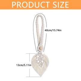 2Pcs Soft Rope Tassel Curtain Pull Backs Fashionable Hand Knitting Tie Back Holder Unique Boho Cotton Curtain Holdbacks for Home Decorative