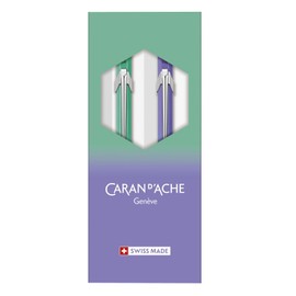 CARAN D'ACHE Caran d'Ache Gift Set 849 Aurora 8490-703 Ballpoint Pen, Oil-based + Mechanical Pencil, 0.5mm Limited Edition