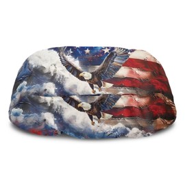 Whosucclay American Flag Eagle Waterproof Winch Cover Snowproof Breathable Dust-Proof Winch Protection Cover,Compatible with Most 8500-17500 Lbs Electric Winches accessories