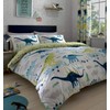 Bedlam Dino-Glow in The Dark, Multicolour, Duvet Cover Set: Single