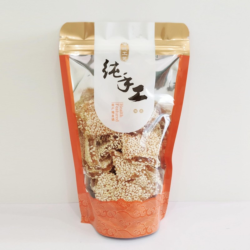 HelenOu666 Chinese Traditional Classical Childhood Snacks Soft Chewy Sticky Sesame