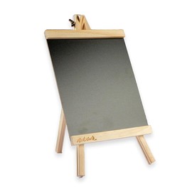 Mont Marte Chalkboard Easel – Compact Chalk Board on Pine Wood Easel – Small Chalkboard with Stand – 34.5 x 20.5 x 10 cm
