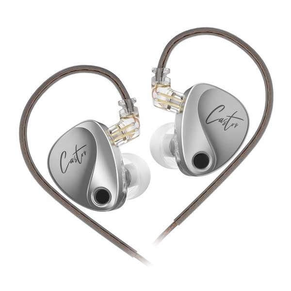 QZXYHYN KZ Castor IEM Adjustable Dual Dynamic Detachable Cable One-Piece