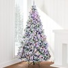 Best Choice Products Pre-Lit Artificial Christmas Tree 4.5ft Snow Flocked