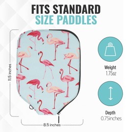 Palms-O-Aces Pickleball Paddle Covers Only - Protect Your Paddle with Our Durable and Padded Pickleball Paddle Cover - Zipper Closure and Canvas Material Pickleball Covers for Paddles
