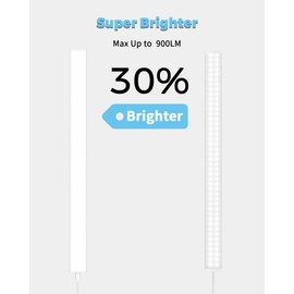 ASOKO Plug-in Under Desk Light, 24Inch LED Workbench Lights with Super Brighten 900Lumen and Smart Memory Function,3 Temps (3000K/4000K/6000K) for Kitchen Sink/Desk/Workbench