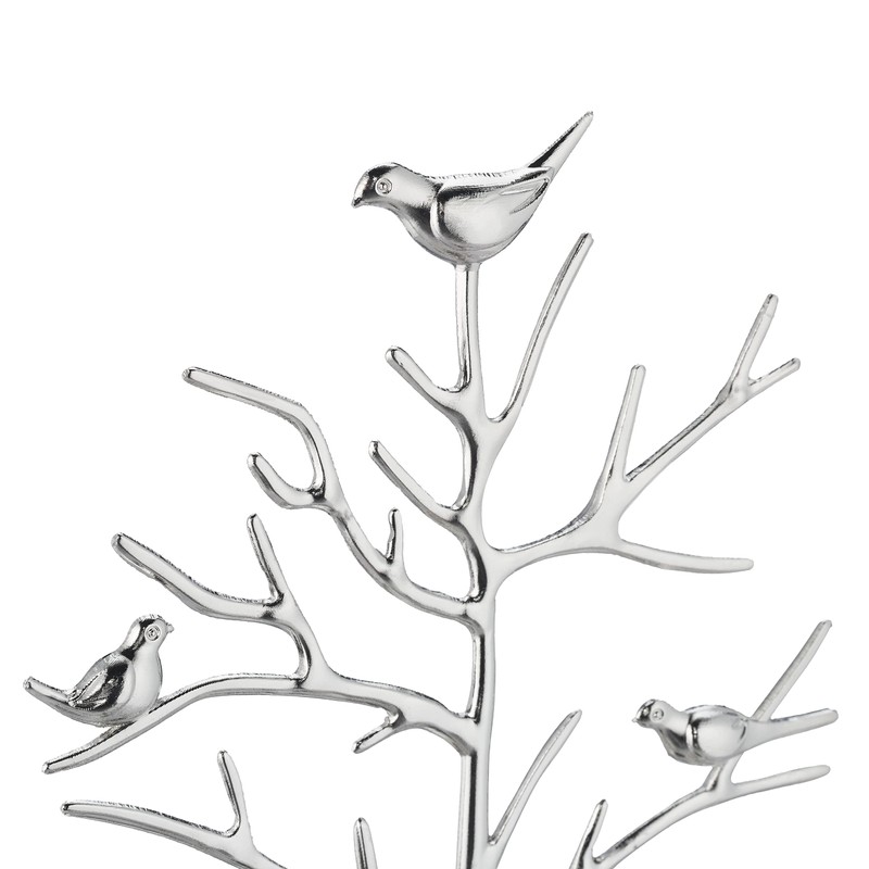 Relaxdays Jewellery Tree, Stand with Tray, H x W x