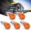 Nilight 5PCS 17LED Amber Cab Roof Marker Light