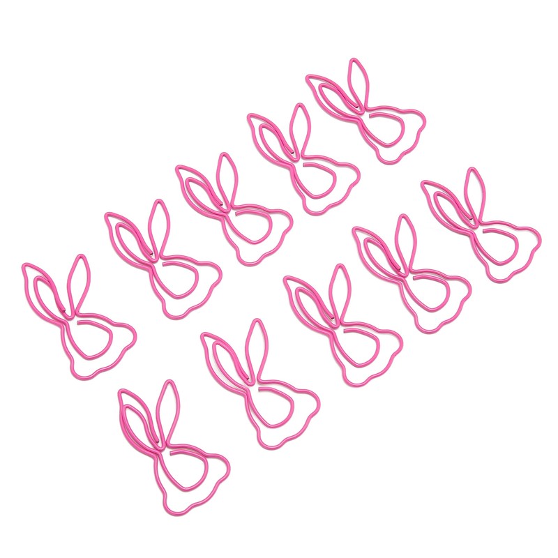 100Pcs Kids Paper Clips Bunny Style Strong Metal Exquisite Color