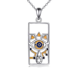 YFN Anime Necklace Sterling Silver Anime Pendant Jewelry Gifts for Men Women Boys