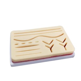 Suture Pad, YOUYA DENTAL Suture Practice Pad for Suture Kits, 3 Layers Durable Pad with Pre-Cut Wounds, Reusable and Durable, for Medical and Vet Students (Not Including Tools)