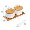 Lucky Goddness Ceramic Sugar Bowl with Lids and Spoons-Porcelain Condiment