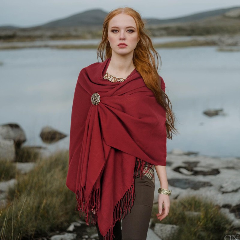 L'VOW Medieval Northman Shawl Wrap Half Shoulder with Viking Turtle
