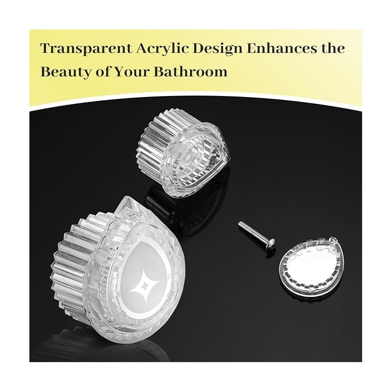 Crovakeu 1pcs-Replacement Knob Compatible with Moen 100710 Shower Handle -