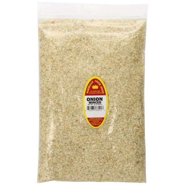 Marshalls Creek Spices Refill Pouch Onion Minced Seasoning, XL, 16 Ounce