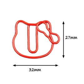 JYJLLM Brand 50 PCS 5-Color Kitten Shaped Paper Paper Clips Large Paper Large Paper Clips Metal Metal Bookmark Office Office Office Stationery Bookmarks paperclips Small Paper Clips Clip