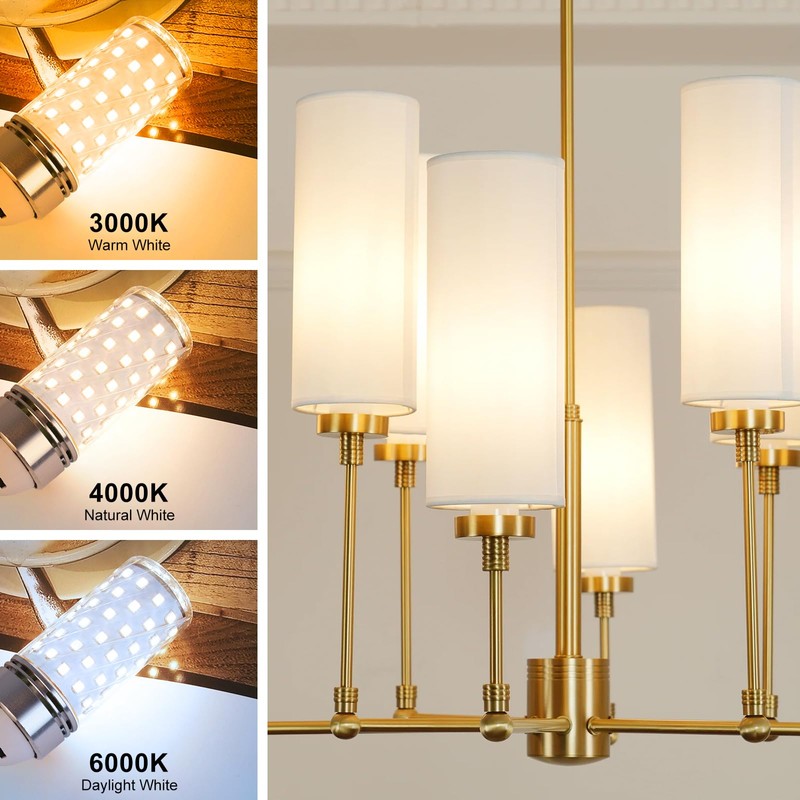 E12 LED Bulb, 4000K Nature White Light Bulbs, 16W 1500LM