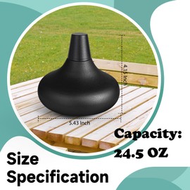 ZSPENG 8 Pack Metal Table Top Torches,24.5 oz Citronella Torches for Outside,Refillable Flame Light Torch with Wicks and Covers, Landscape Lanterns Torches for Party, Garden Decor,DIY