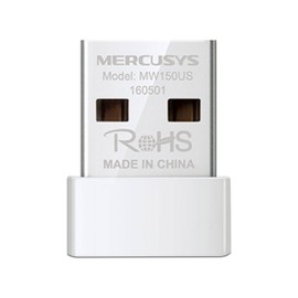 Mercusys MW150US Adaptador USB Nano, Inalámbrico, N150