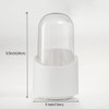 Baoswi Makeup Brush Holder Organizer with Lid, Rotating Dustproof Make