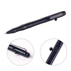SMOOTHERPRO Bolt Action Pen Compatible with Pilot G2 Refill Durable Stainless Steel Clip for EDC Use Signature in Office School Color Black (TG205)