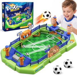 Mini Foosball Table Game for Kids – 2 Player Soccer Board Game with Scoreboard, Portable Tabletop Football Pinball Game for Boys Girls Ages 3-8, Indoor Family Party Birthday Gift Toy