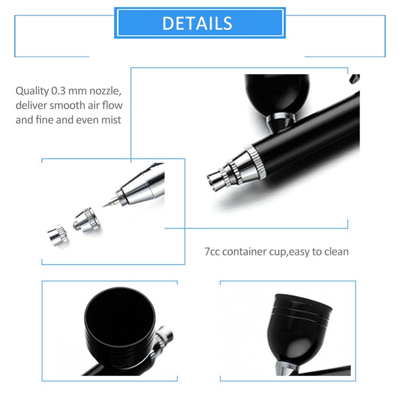 Rechargeable USB Airbrush Kit Portable Airbrush Compressor Spray Pump Handheld