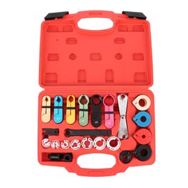 Professional Automotive A/C Repair Tool Kit with Quick Connect Couplers - Heavy Duty Fuel Line Disconnect Set for Car, Truck, SUV HVAC Maintenance & AC System Service
