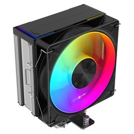 SAMA A40L ARGB CPU Air Cooler - Single Tower with 4 Direct Touch Heatpipes and Two Light Bars | Quiet 120mm ARGB PWM Fan 240W TDP | Intel LGA 115X/1700/1851 and AM4/AM5 Compatible - Silver