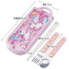 Skater TACC2AG-A Children's Antibacterial Slide Trio Set Lunch Chopsticks Spoon