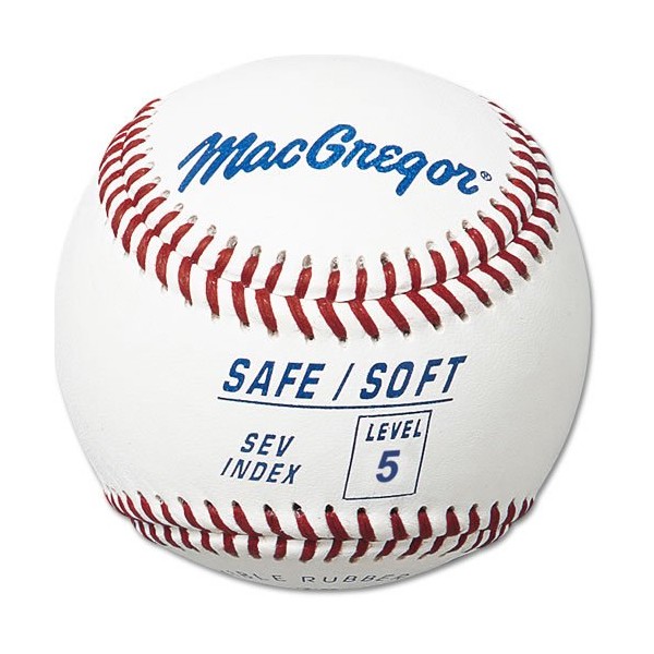 MacGregor Safe/Soft Baseballs, Junior, Level 5 (One Dozen)