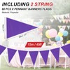 PATIKIL Pennant Banner Flags 100ft, 60 Pcs String Hanging Triangle