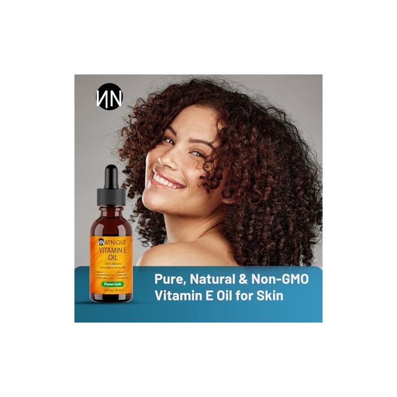 Natnique - Aceite de vitamina E 1oz Aceite 100% natural
